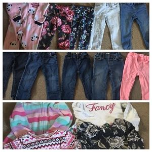Toddler girl pants lot everything pictured!!!